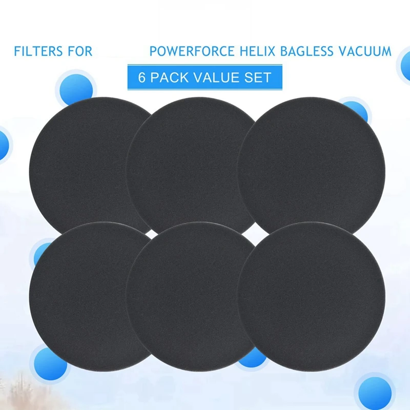 

6 Pack Premotor Filters For Bissell 1608225 Eureka DCF-26 Filter Replace Parts