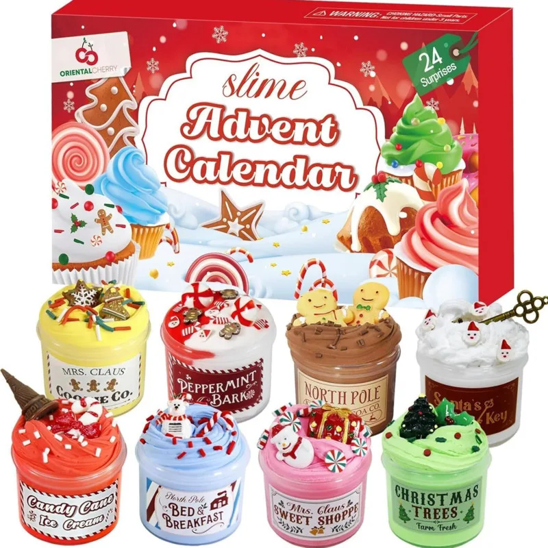 Рождественское поступление календарь фестиваль Адвент-календарь слизь