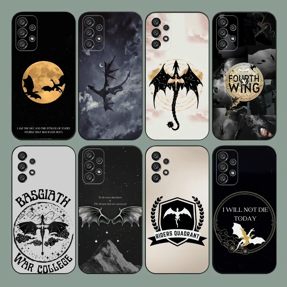 Чехол для телефона Dragon F-Fourth W-Wing Samsung Galaxy A20 A21s A22 A31 A32 A52 A53 A72 73 A80 A91 Мягкий черный