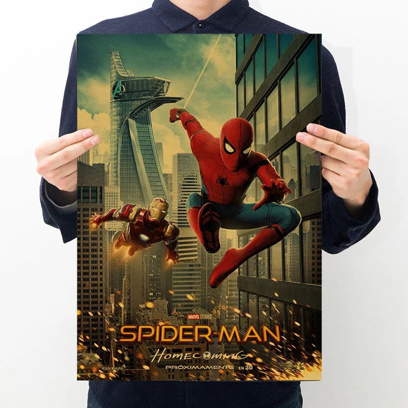 

Marvel Avengers Home Poster Vintage Posters Retro Kraft Paper Stickers DIY Bar Cafe Room Decor Print Gift Wall Art Paintings