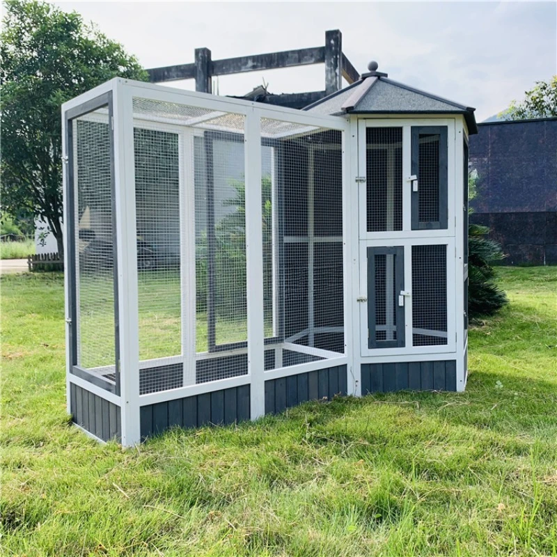 Роскошная деревянная клетка ласточкин для птиц домашних животных с принтом Shunda