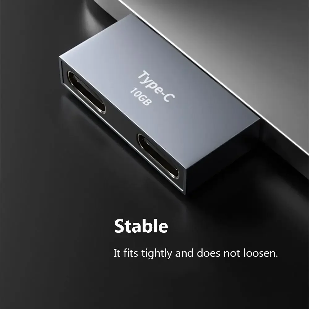 Фото Разъем-удлинитель 1–2 Адаптер Type-C Разветвитель Передача данных USB C «папа» на двойное зарядное устройство USB C «мама» PD №2
