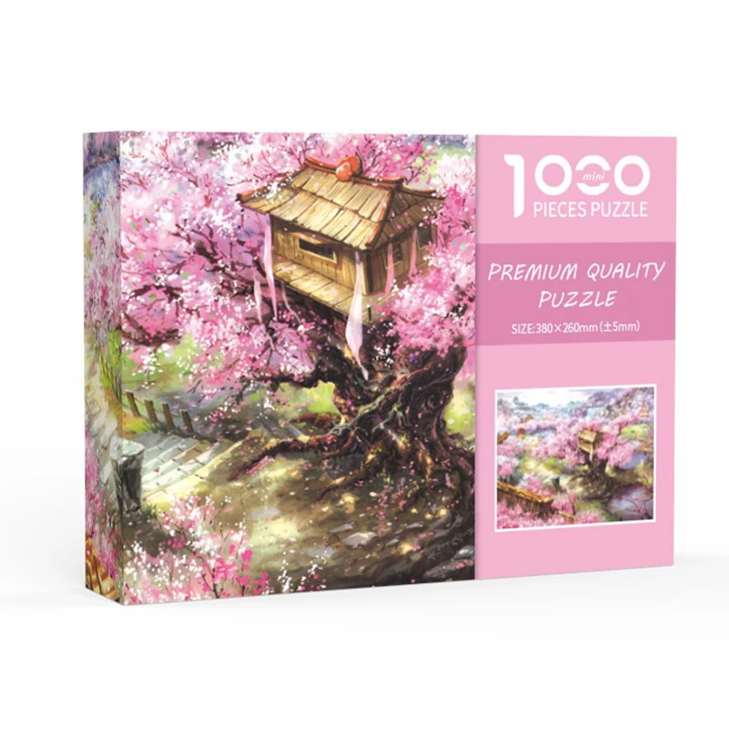 

New Colorful Puzzle 1000 Pieces Hell Mini 38*26cm Hard Jigsaw Adult Challenge Landscape Gift Brain Storm Item Art Dropshipping