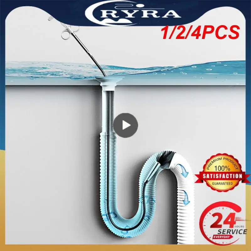 

1/2/4PCS 60/90/160/200/300cm Sewer Pipe Unblocker Snake Spring Pipe Grasping Tool Kitchen Bathroom Sewer Cleaning Tool Kitchen