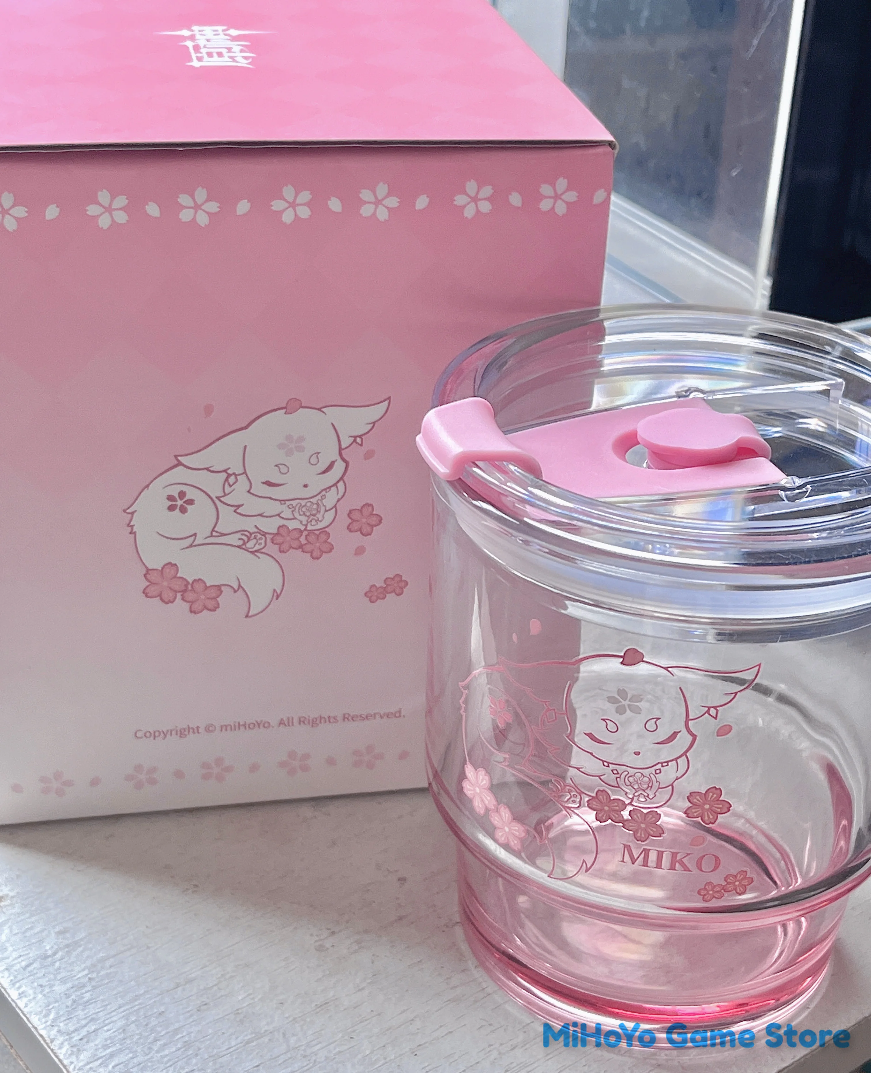 [Подлинный] MiHoYo стакан для воды официальная игра Genshin Impact Yae Miko стекло Doujin Cute