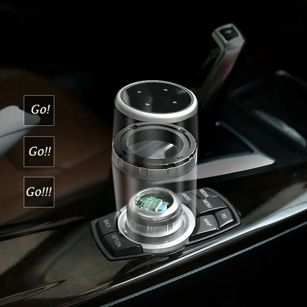 Серебряная декоративная ручка для мультимедиа кнопка IDrive подходит BMW F10 F20 F22 F30 F32