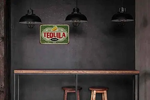 Swono Tequl Br Tn Sgns Vntge Metl Sgn Для мужчин и женщин Wll Decor for Brs Resturnts Cfe Pubs 12x8 nch