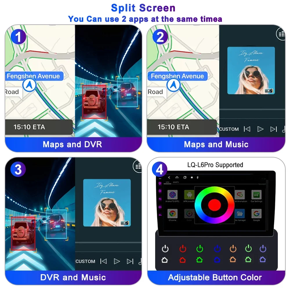 Фото Android LEHX L6Pro Android 2din Автомобильное радио для Subaru Forester 3 SH Impreza 2007-2013 Мультимедийный Carplay Autoardio Gps Головное устройство №2