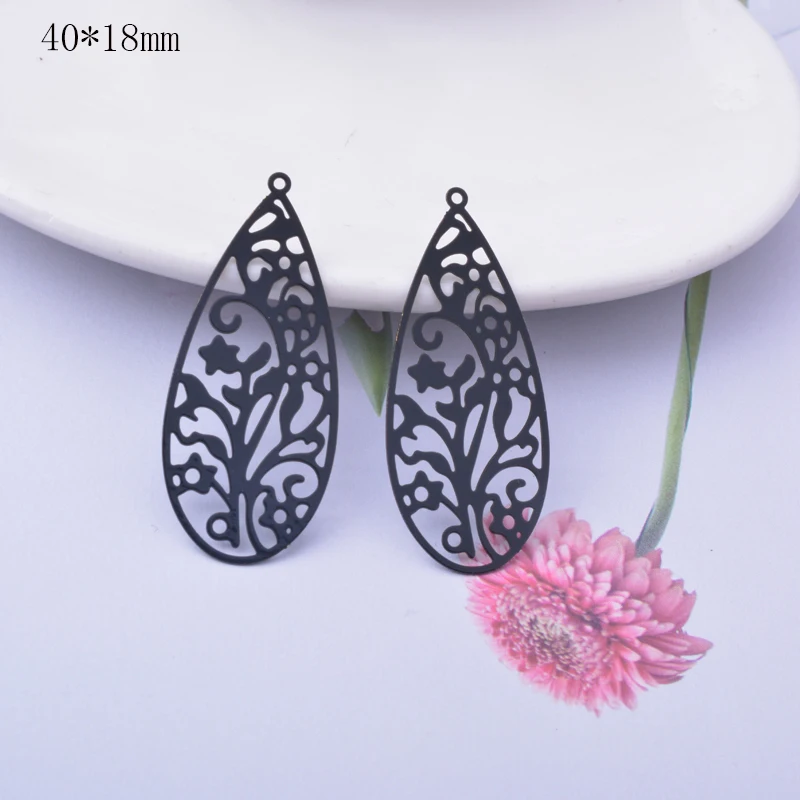 6 шт латунные круглые серьги-подвески |