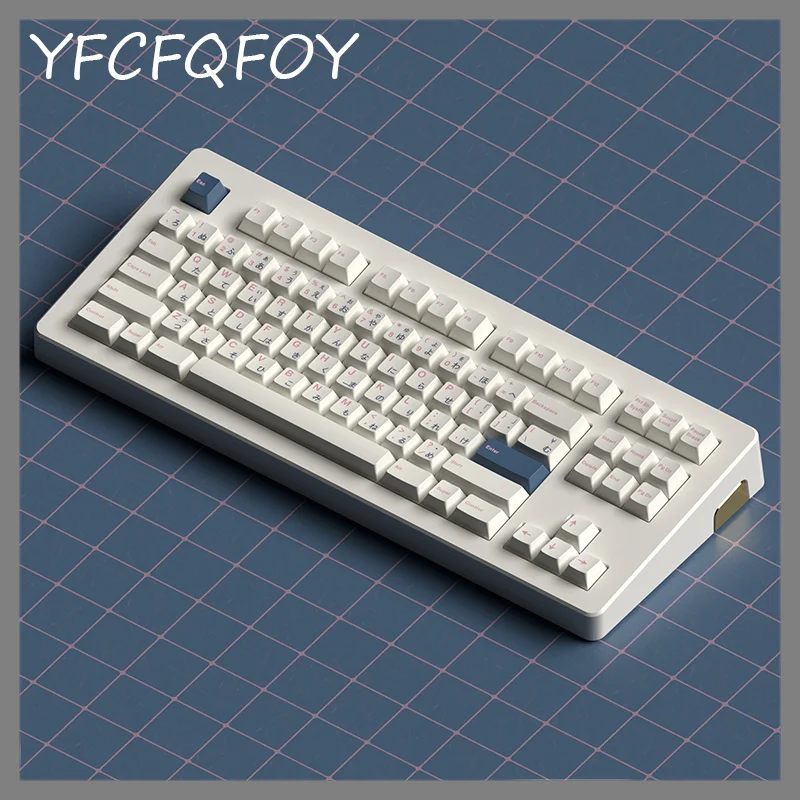 Japanese Extreme Bow Simple White PBT Sublimation Original Factory Highly Customized Mechanical Keyboard Keycap
