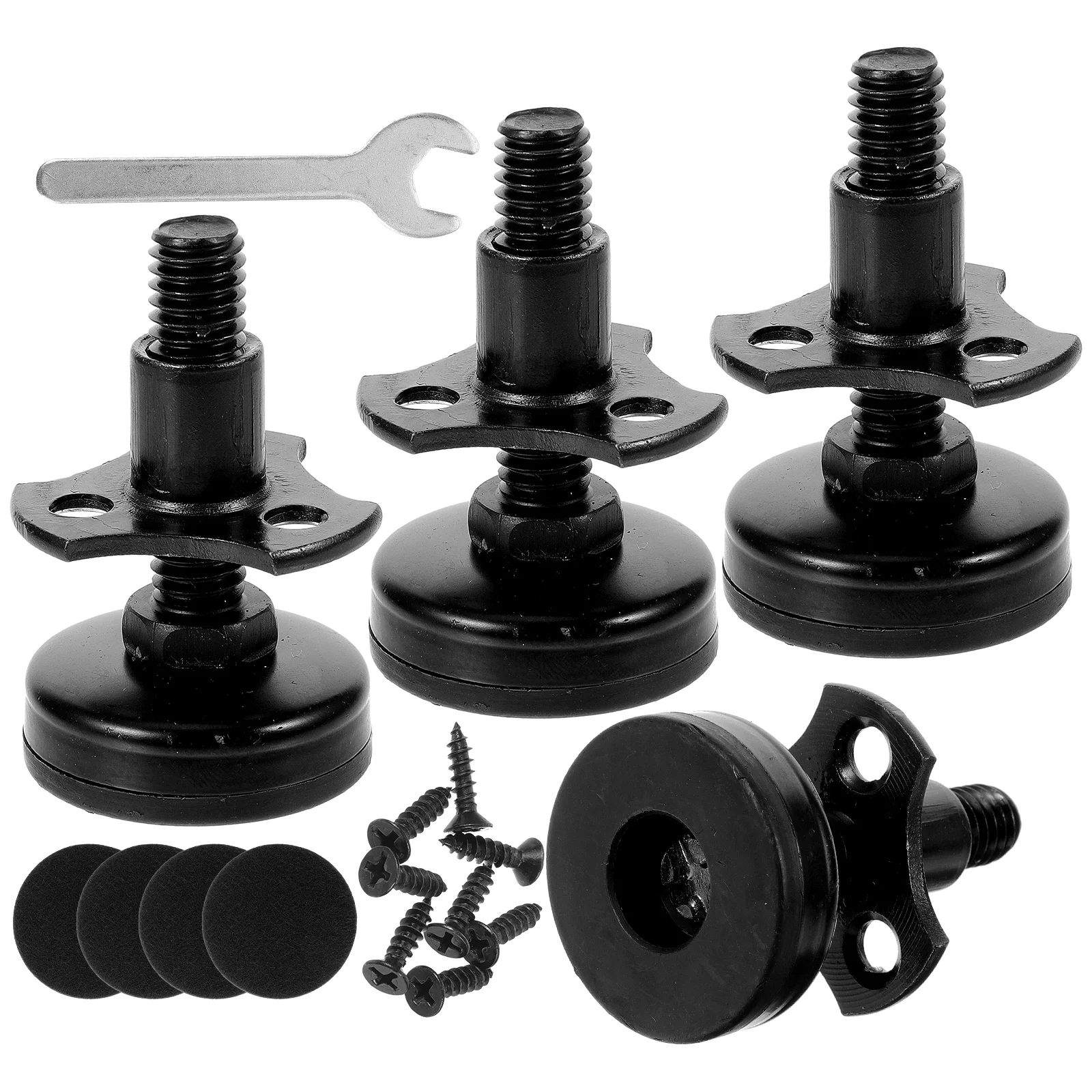 

4 Pcs Adjustable Furniture Leveler Legs Nuts Levelers Outdoor Foam Leveling Feet