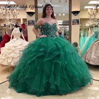 angelsbridep sweetheart green quinceanera dresses for 15 party fashion bling bling crystals floor length princess birthday gowns