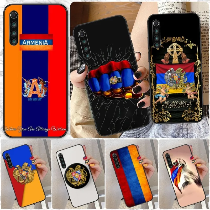 Фото Чехол для телефона с флагом армянии для Xiaomi Redmi Note 11 10 9T 8 7 Pro Redmi 10 9 9A 9C 8 7 6, мягкий черный чехол для телефона №2