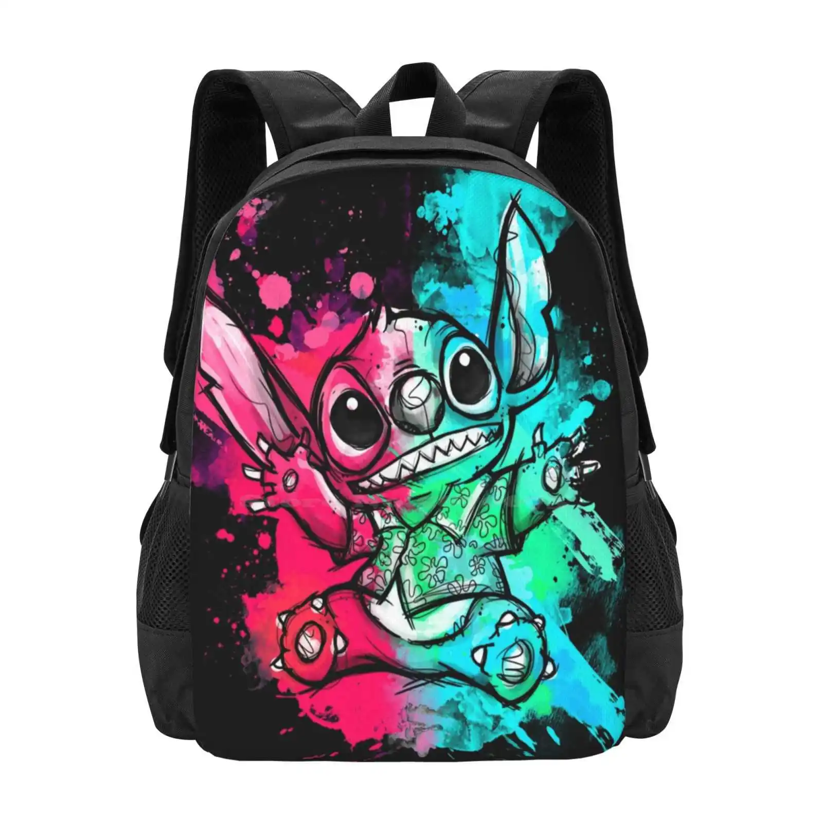 

Cuteless Rainbow-Ohana 3D Print Design Backpack Student Bag Ohanameansfamily