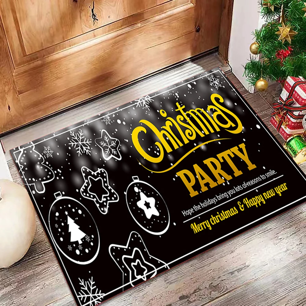 

Christmas Door Mat Xmas Tree Gift Box Merry Christmas Rugs Nonslip Entryway Floor Rug For Home Christmas Decorations Navidad