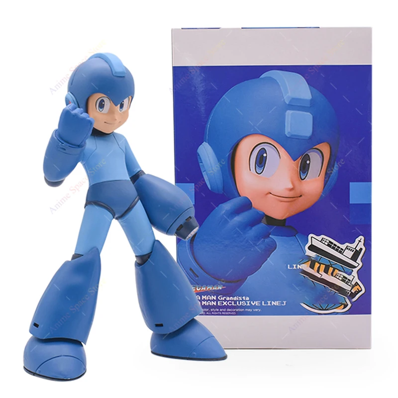 Anime Cartoon Grandista Megaman Collectible Model Dolls Pvc Action Figures Movie Toys For Kids Kawaii Gifts