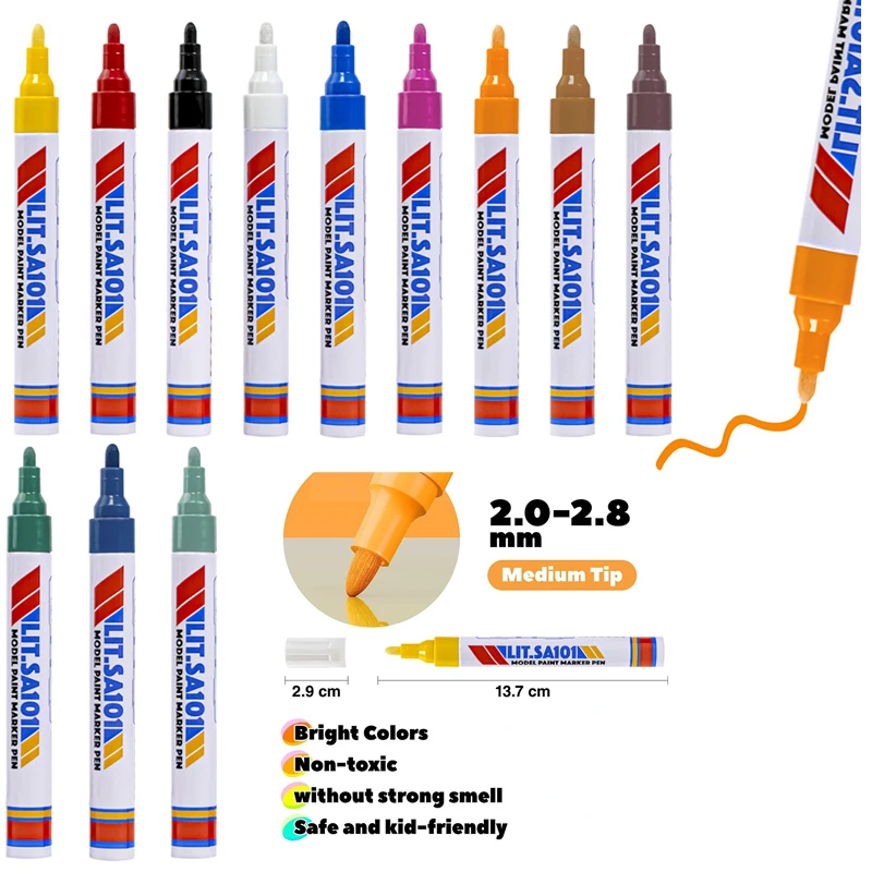 

1Pc Model Marker Permanent Markers Scratch Repair Refurbished Model DIY Color Changing Paint Repair Marker Pen