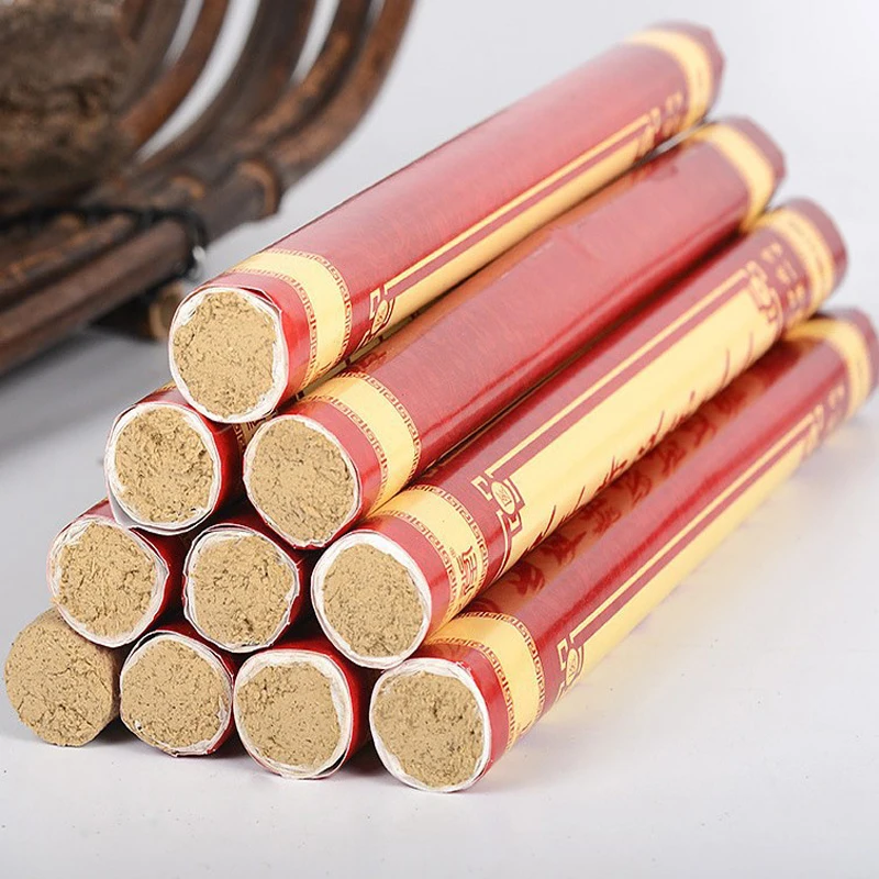 

10Pcs Moxibustion Rolls Pure Moxa Stick Traditional Chinese Herbal Medicine Acupuncture Massage Therapy Warm Body Relieve Pain