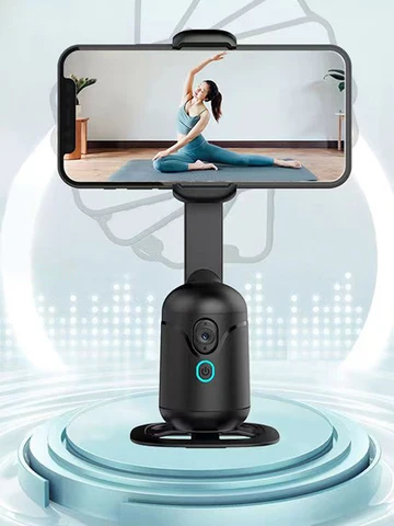 Штатив с автоматическим отслеживанием лица, без приложения, держатель штатива для телефона с дистанционным управлением и контролем жестов, Follow Up Pan Tilt, перезаряжаемый