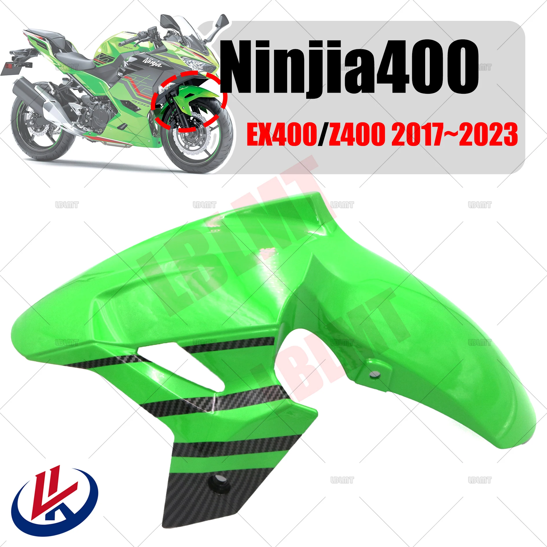 

Переднее колесо брызговик шина брызговик защита обтекатель для Kawasaki ZX400 Ninja400 Z400 EX400 2017 2018 2019 2020 2021 2022 2023