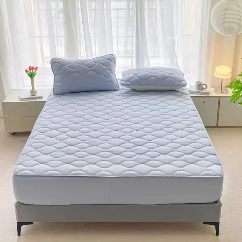 Новинка 2024 простыня для кровати из матового хлопка водонепроницаемая