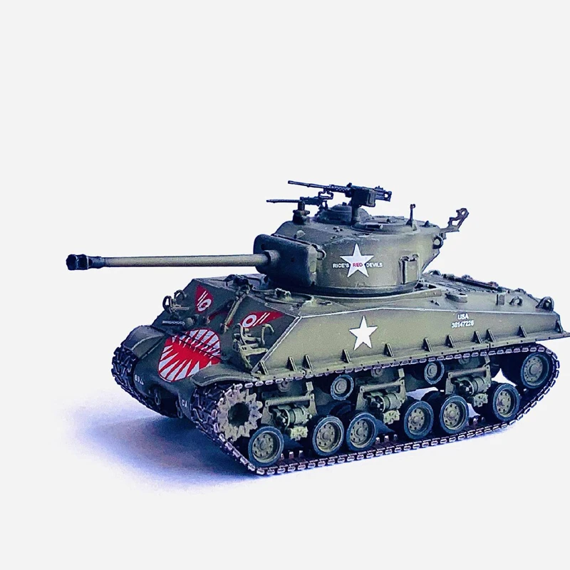 

1/72 Scale 63150 US M4A3E8 Sherman Tank Armored Vehicle Diecast PVC Model Toys Adult Fans Collectible Souvenir Gifts Display