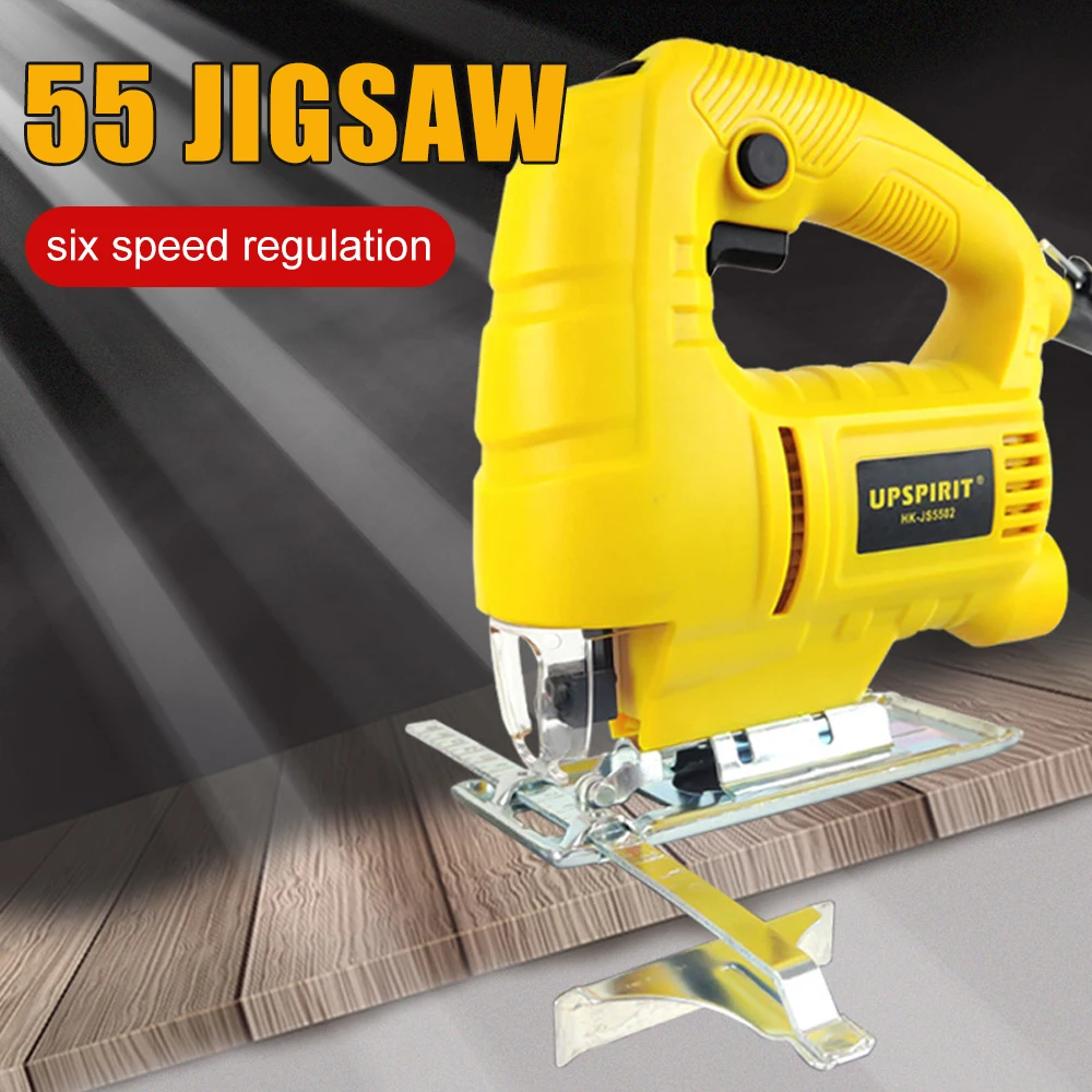 550W Corded Jig Saw Quick Blade Change Jigsaw Variable Speed Electric Saw Power Tool for Woodworking, Metal and Plastic Cutting