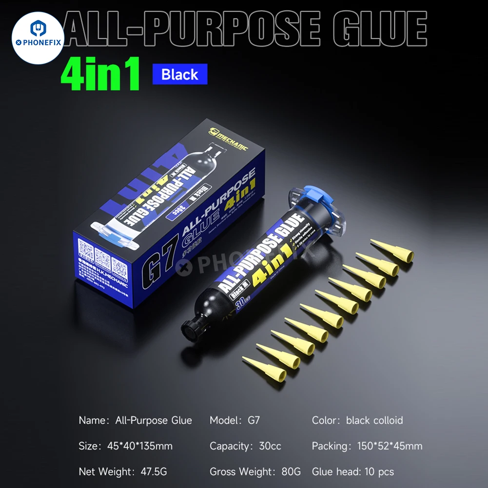 

MECHANIC G7 Универсальный клей для ремонта телефона, планшета, крышка батарейного отсека, клей для ЖК-рамки, электронные компоненты, клей для уплотнения
