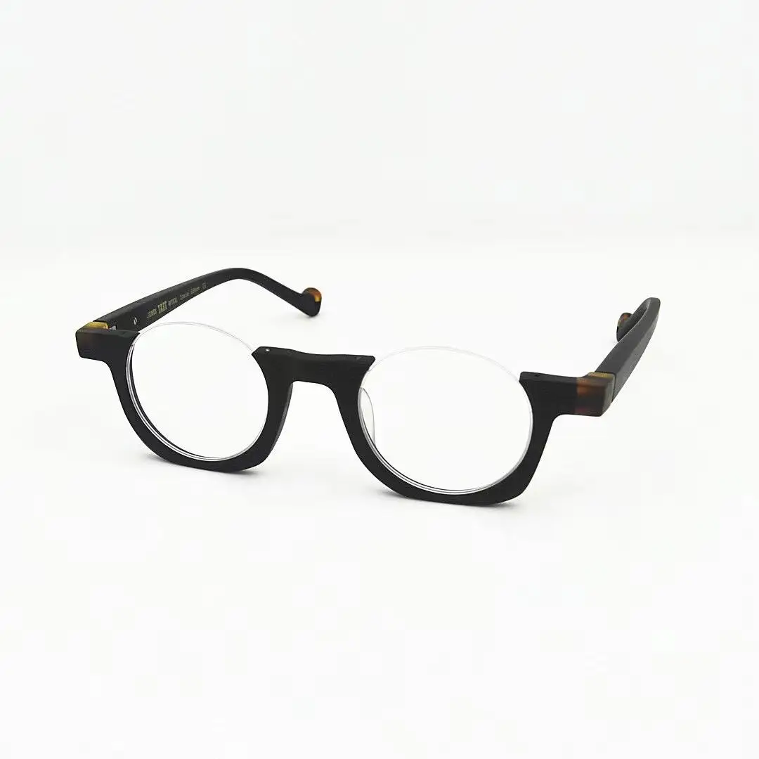 

TART 372 Optical Eyeglasses For Men Women Retro Style Anti-Blue Light Lens Plate Plank Oval Frame With Box
