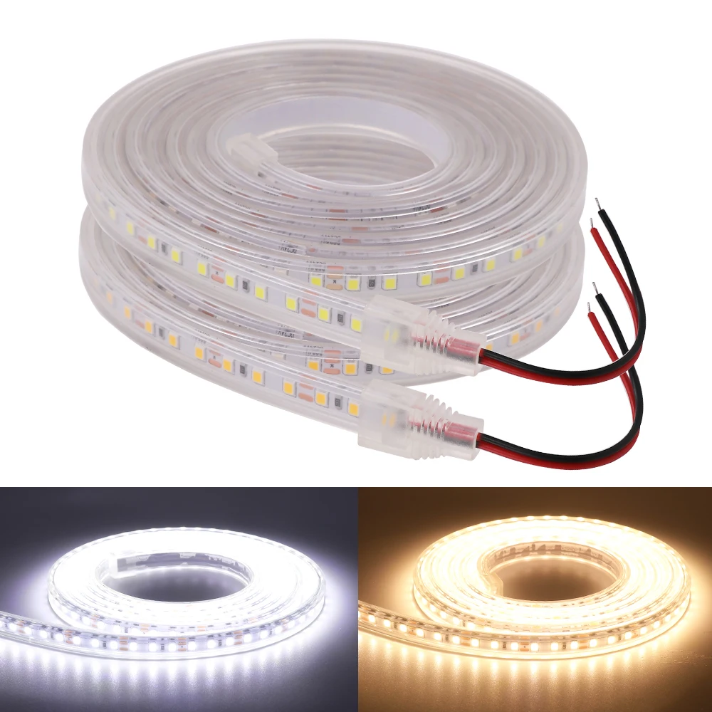 DC 12V 24V SMD 2835 120LEDs/m LED Strip IP67 Waterproof CRI 80RA Flexible Ribbon Tape Rope Lights 1m 2m 4m 5m 10m