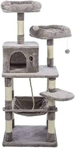 

Cat Tree with Hammock, Condo, Cat Toys, Cat Rope