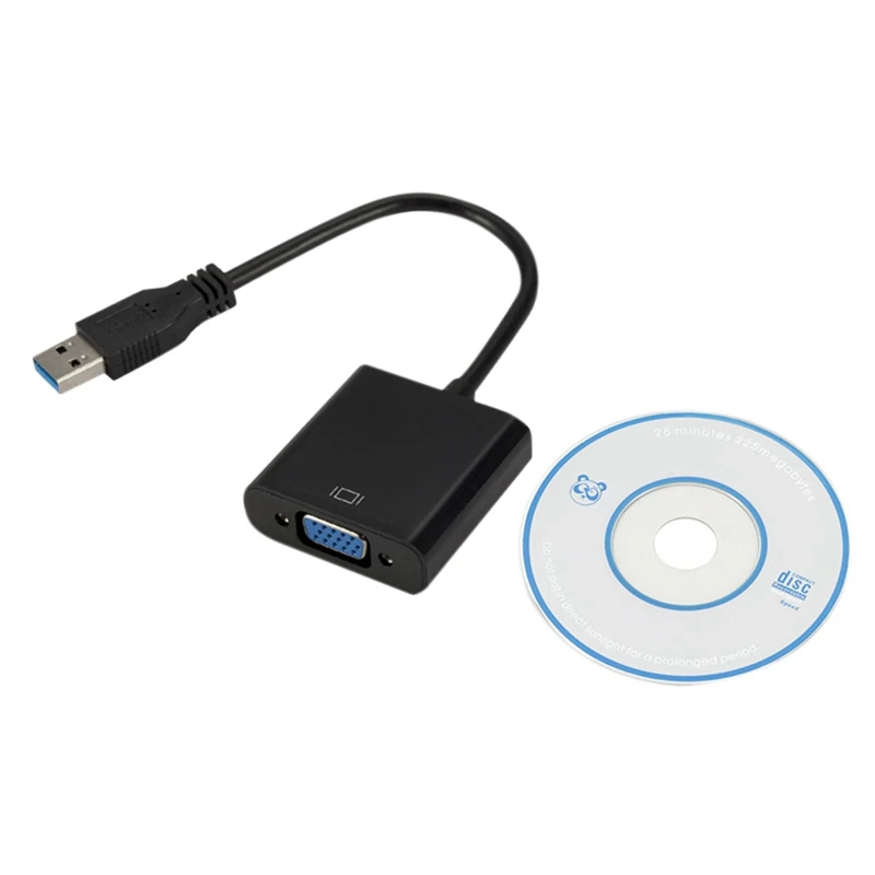 

Конвертер USB 3,0 в VGA, HD видеоадаптер, внешний конвертер видеографической карты, портативный адаптер USB в VGA