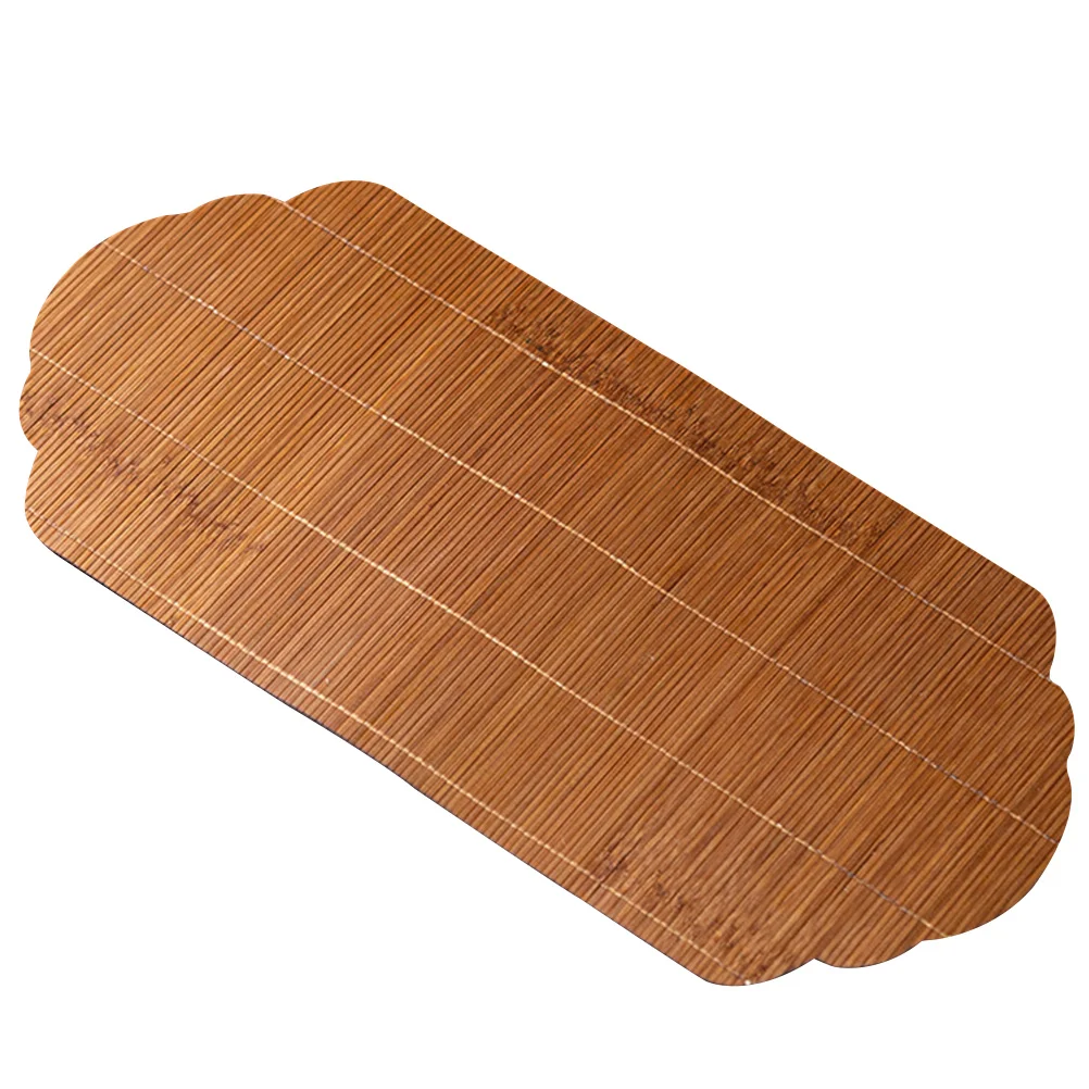 

Tea Table Runner Mat Bamboo Kitchen Placemat Cup Heat Placemats Kung Fu Cushion Resistant Pad Accessories Chinese Trivet Cover