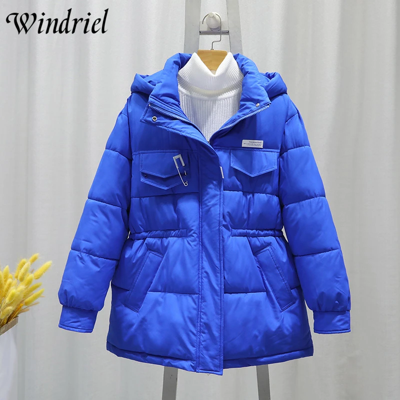 

Модные женские парки, Женская куртка, студенческие облегающие куртки, зимняя одежда с капюшоном, одежда с хлопковой подкладкой, пальто для женщин