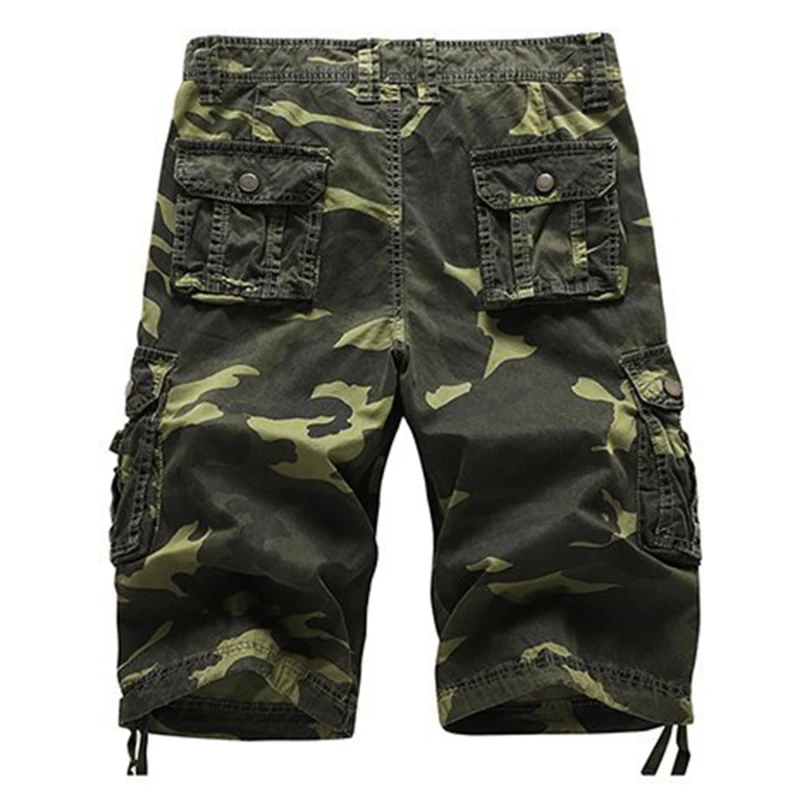 

Summer Cargo Shorts Men Camouflage Camo Casual Multi-Pocket Baggy Bermuda Streetwear HipHop Military Tactical Work Shorts