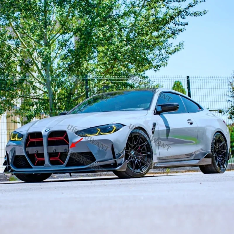 Фото Для BMW G80 M3 G82 G83 M4 2021 2022 2023: Верхняя центральная решетка радиатора в стиле CSL (сетка) №2