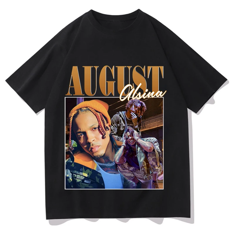 

AUGUST ALSINA New T-shirt Women's 2022 Summer Japanese Retro T-shirt Pure Cotton Women's O-neck Short Sleeve Hip Hop Fashion Top