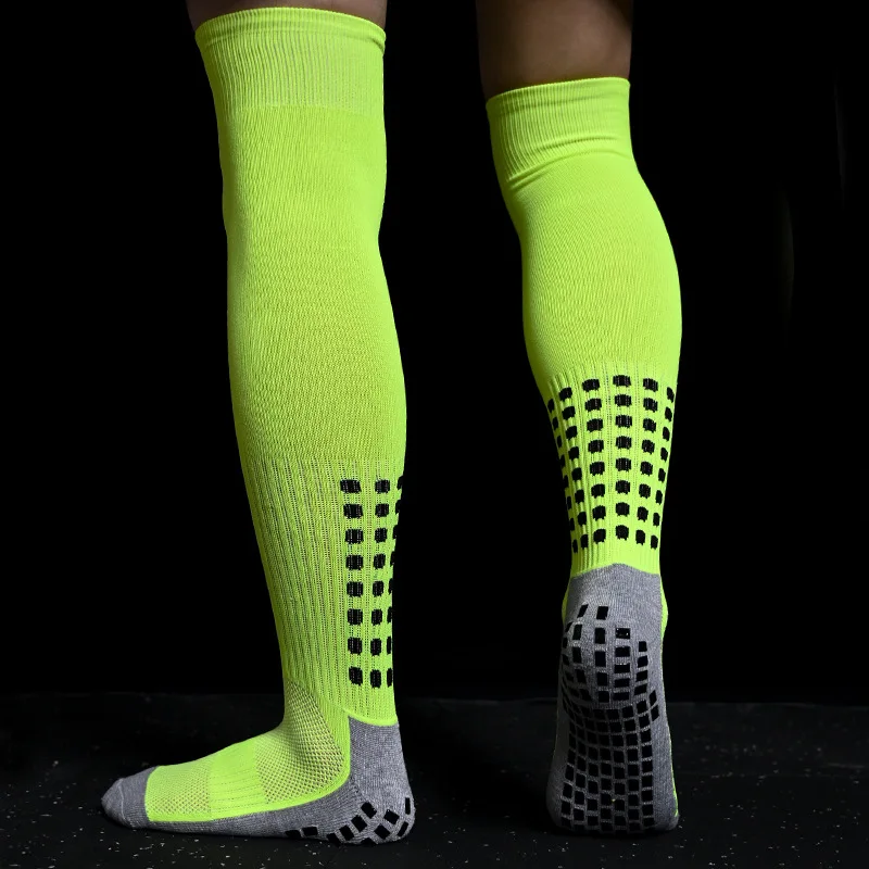 Long Football Socks Sports Men Women Soccer Socks Long Silicone Anti Slip Grip