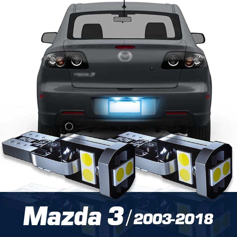 

2pcs LED License Plate Light Canbus Accessories For Mazda 3 BK BL BM BN 2003-2018 2008 2009 2010 2011 2012 2013 2014 2015 2016