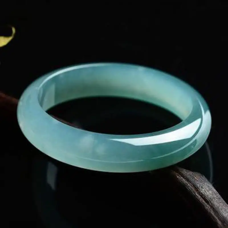 

Natural Burma Jade Bangle High Ice Grade A Blue Jadeite Myanmar Certified Jades Stone Bangles Bracelet Women Fine Jewelry Gifts