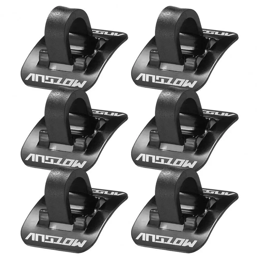 

6Pcs Bike Cable Fixed Clamp Good Texture Corrosion-resistant Long Service Life Convenient Oil Tube Fixed Clamp for Bicycle