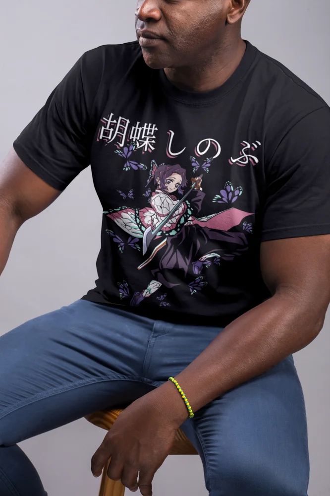 Футболка Shinobu Kocho футболка с насекомыми и хаширой столбами KNY рассеивателем