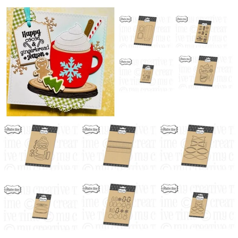 Кружка Пряники Печенье Сумка для лакомств Санта-Клаус Рождественские