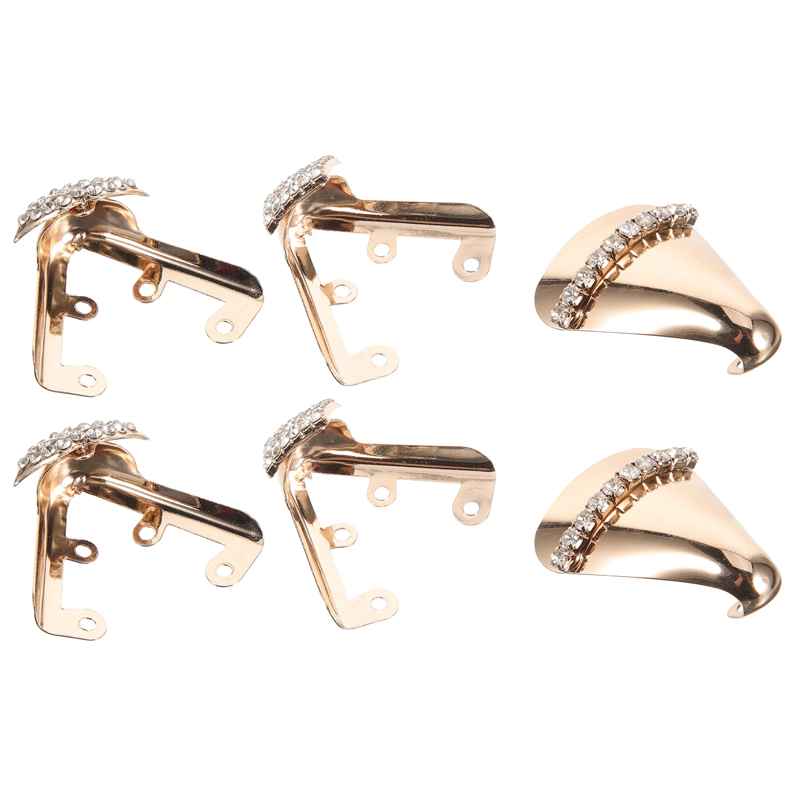 

3 Pairs Metal Shoe Protectors High Heels Toe Caps High Heels Decorations Pump Toe Head Caps