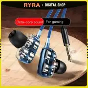 

RYRA 3.5mm Wired Headphones With HiFi Bass Earbuds Stereo Earphones Music Headphones Sports Earphones Gaming Headset With Mic