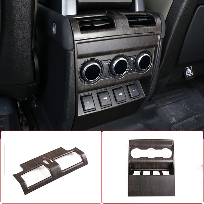 

Подлокотник автомобильный хромированный из АБС-пластика, задняя крышка для вентиляционного отверстия, Противоударная панель, отделка для Land Rover Defender 110, аксессуары