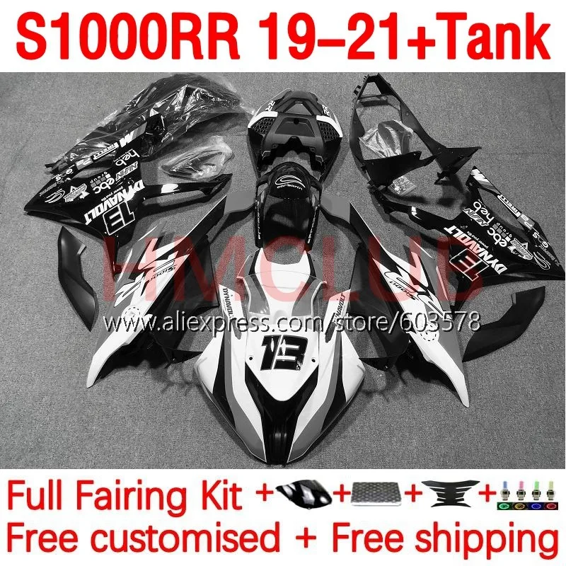 

+Tank OEM Injection For BMW S1000 S 1000RR 1000 S-1000 RR S1000RR 19 20 21 S1000-RR 2019 2020 2021 Fairing 172No.107 stock grey