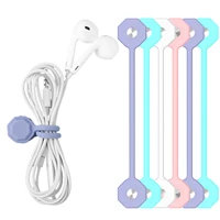 magnetic cable ties headphone cable magnetic winder reusable silicone twist ties winder for organizing cables headphone cables