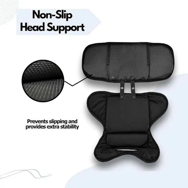 Фото Защитная вставка CYGJ для автокресел Doona, Graco Snugride, Britax, Chicco Keyfit, Evenflo Pivot, для поддержки головы и тела младенца, черная №5