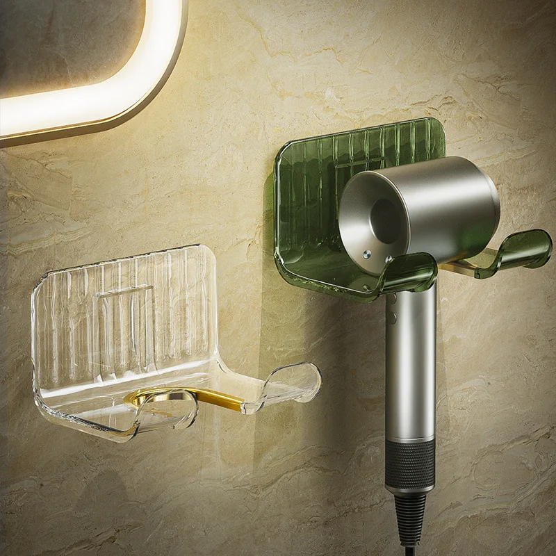 

Storage Rack Plastic Environmental Protection Perforation-Free Wall Banging Room Bathroom Hair Dryer Storage Equipment CW771
